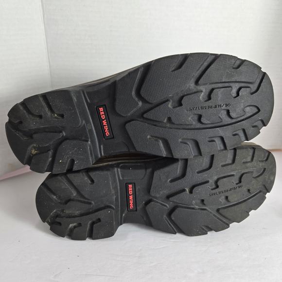Red Wing Women's Size 8.5 Brown Work Boots Steel Toe Waterproof Slip Resistant - Picture 8 of 10